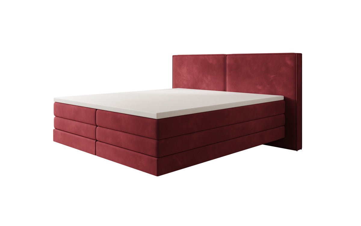 Ophelia Box Spring Bed with Floating Effect in Velvet