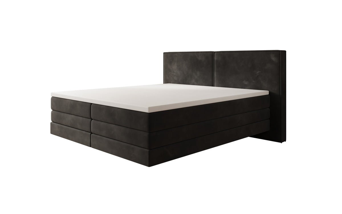 Ophelia Box Spring Bed with Floating Effect in Velvet