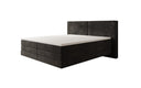 Lit boxspring Ophelia à effet flottant en Velours