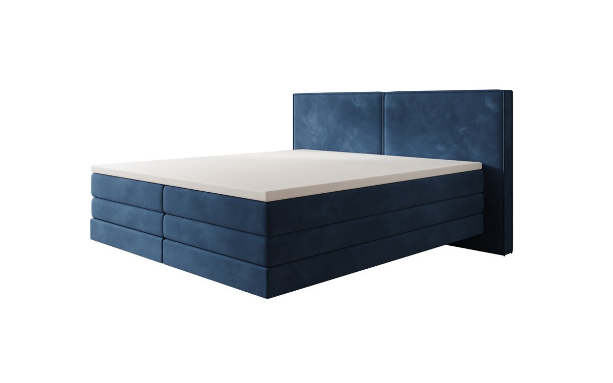 Ophelia Box Spring Bed with Floating Effect in Velvet