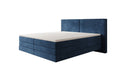 Lit boxspring Ophelia à effet flottant en Velours