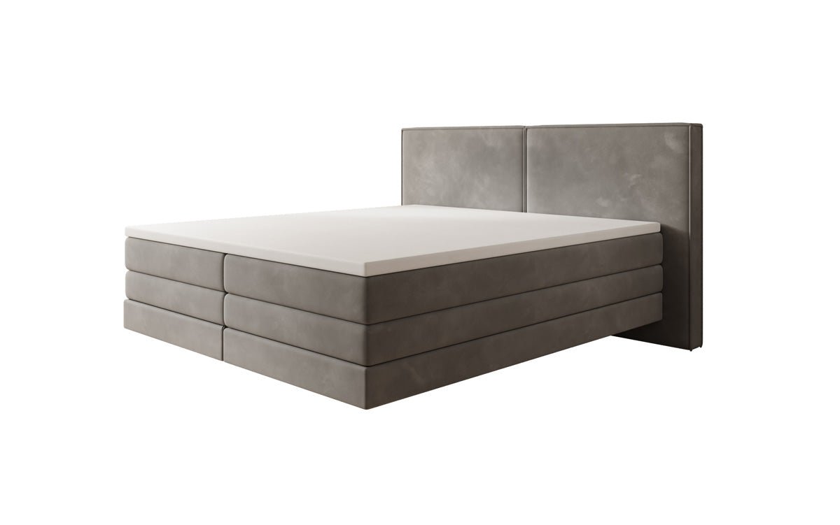 Ophelia Box Spring Bed with Floating Effect in Velvet