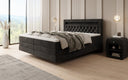 Boxspringbett Menzogna mit Schwebeoptik und LED in Samt
