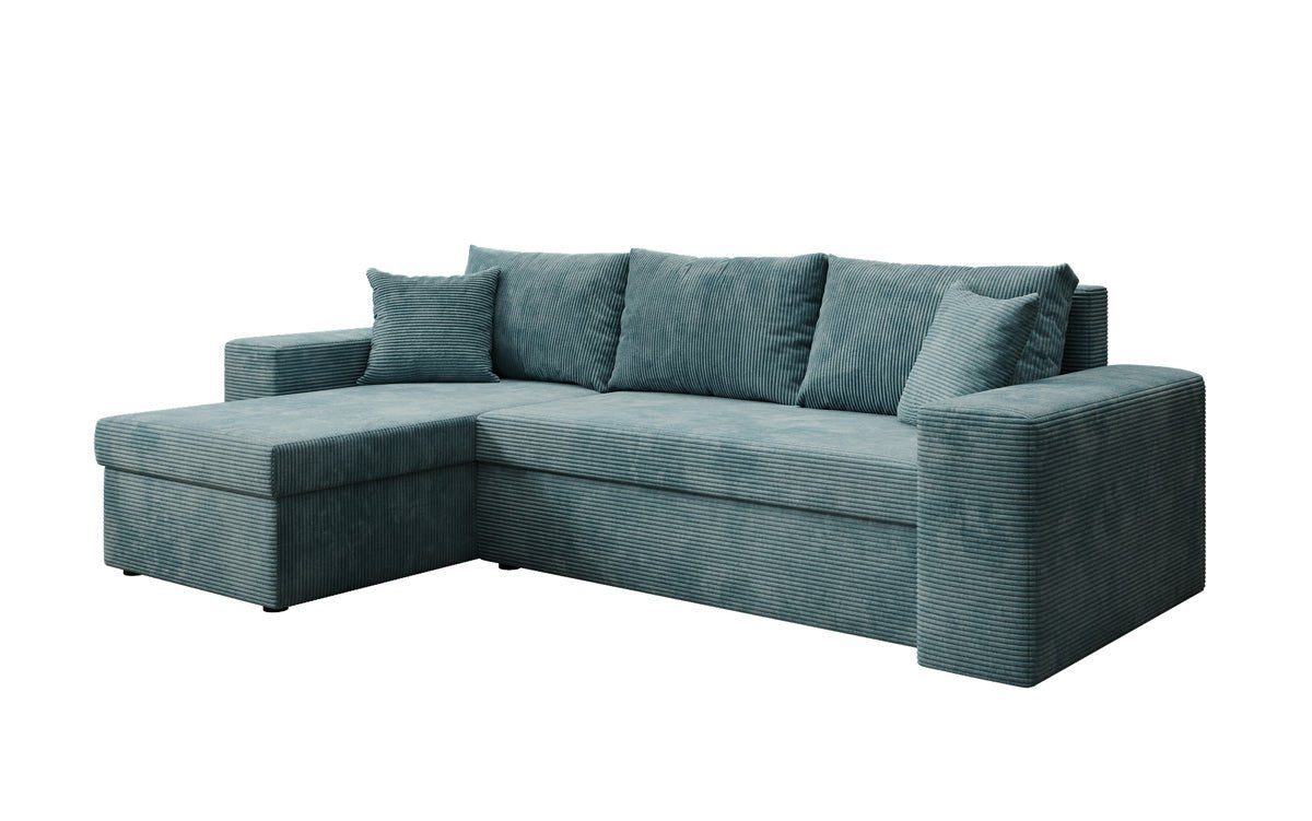 Canapé designer Denver Côtelé avec fonction couchage et rabattable