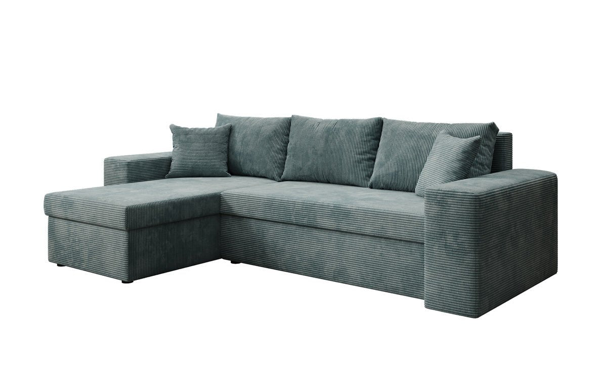 Canapé designer Denver Côtelé avec fonction couchage et rabattable