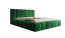 Designer-Polsterbett Marshmallow aus Samett mat Stauraum