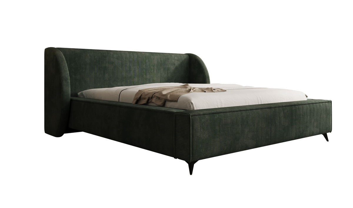 Designer Polsterbett Freya Cord mit Stauraum