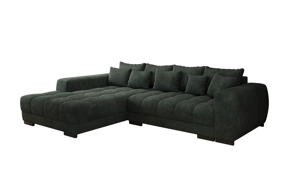 Designer Sofa Balu mit Schlaffunktion und Stauraum in Cord