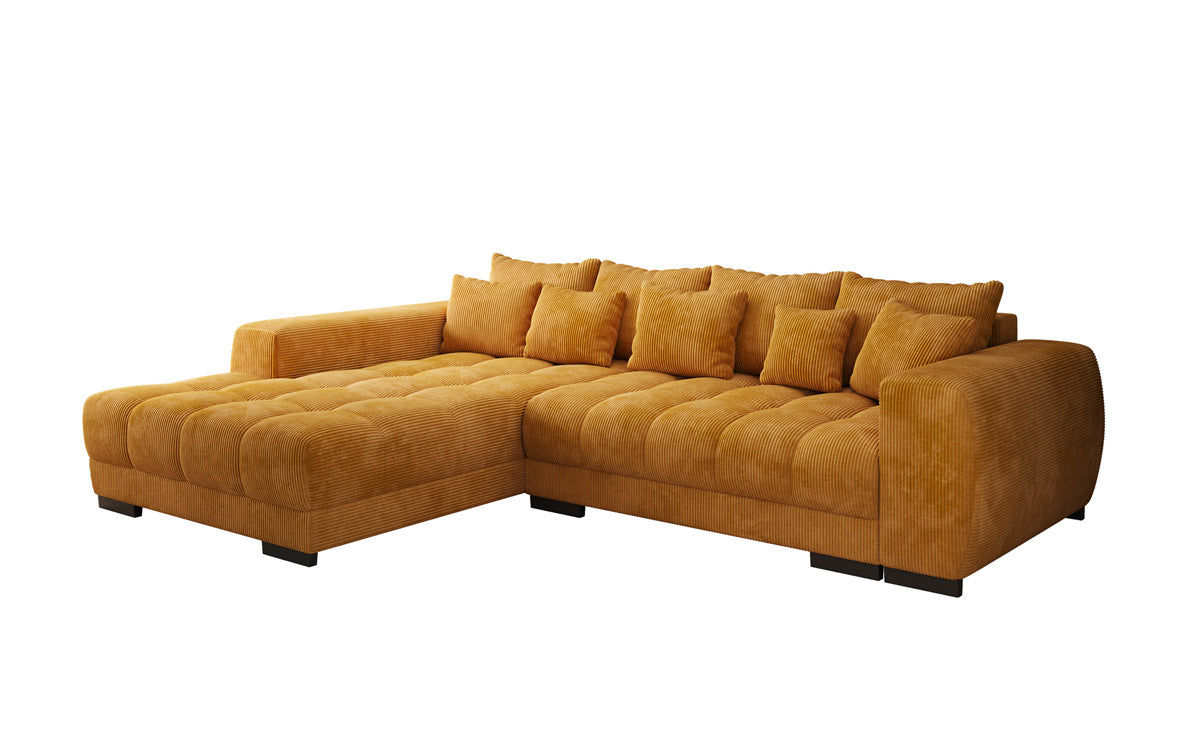 Designer Sofa Balu mit Schlaffunktion und Stauraum in Cord
