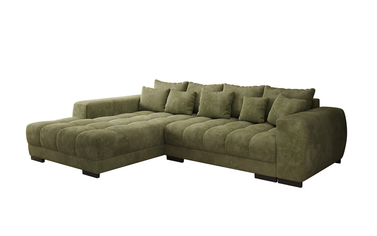 Designer Sofa Balu mit Schlaffunktion und Stauraum in Cord