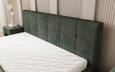 Lit rembourré design Nelly en Côtelé avec espace de rangement