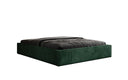 Designer upholstered bed base with storage without headboard in Corduroy