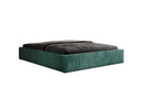 Designer upholstered bed base with storage without headboard in Corduroy