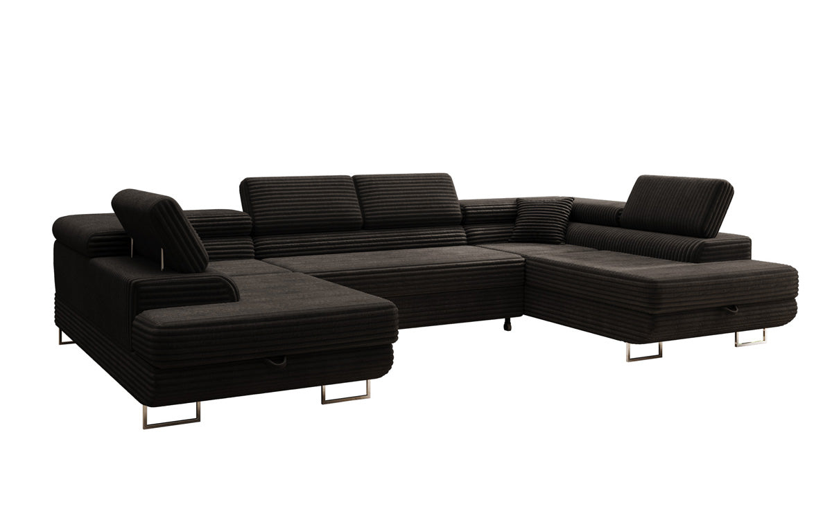 Designer-Sofa Vigo mat Schlof- a Klappfunktioun a Cord