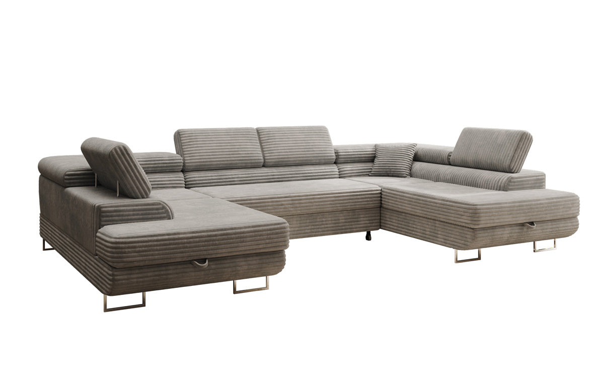 Designer-Sofa Vigo mat Schlof- a Klappfunktioun a Cord