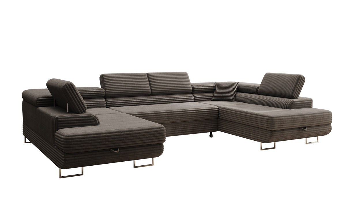 Designer-Sofa Vigo mat Schlof- a Klappfunktioun a Cord