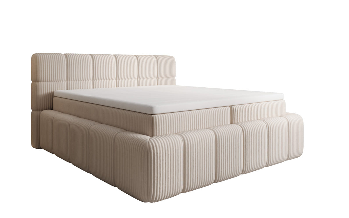 Boxspringbett Bombo a Cord mat Stauraum