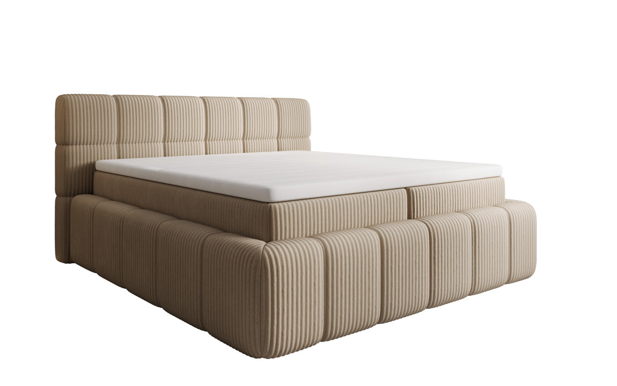 Boxspringbett Bombo a Cord mat Stauraum