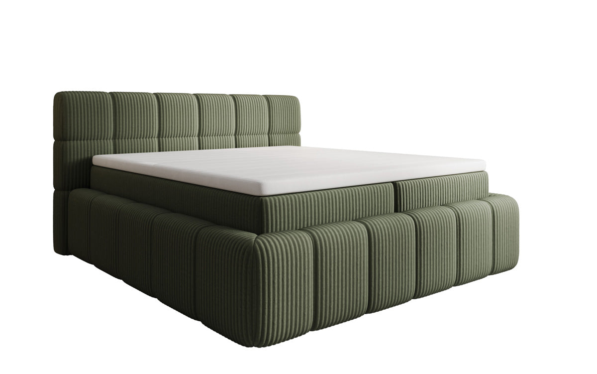 Boxspringbett Bombo a Cord mat Stauraum