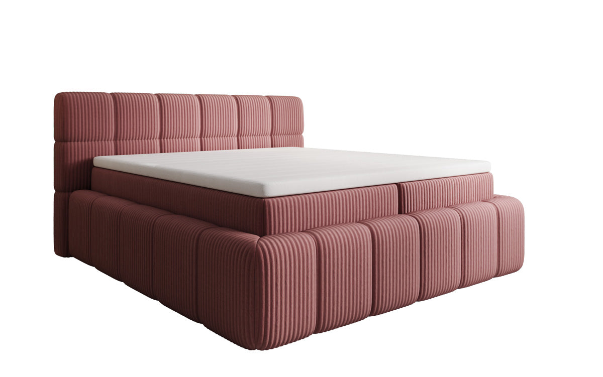 Boxspringbett Bombo a Cord mat Stauraum
