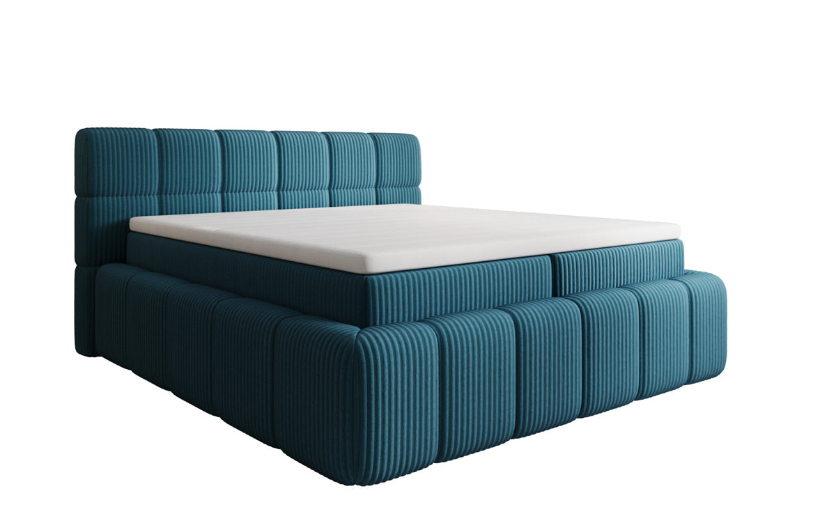 Boxspringbett Bombo a Cord mat Stauraum
