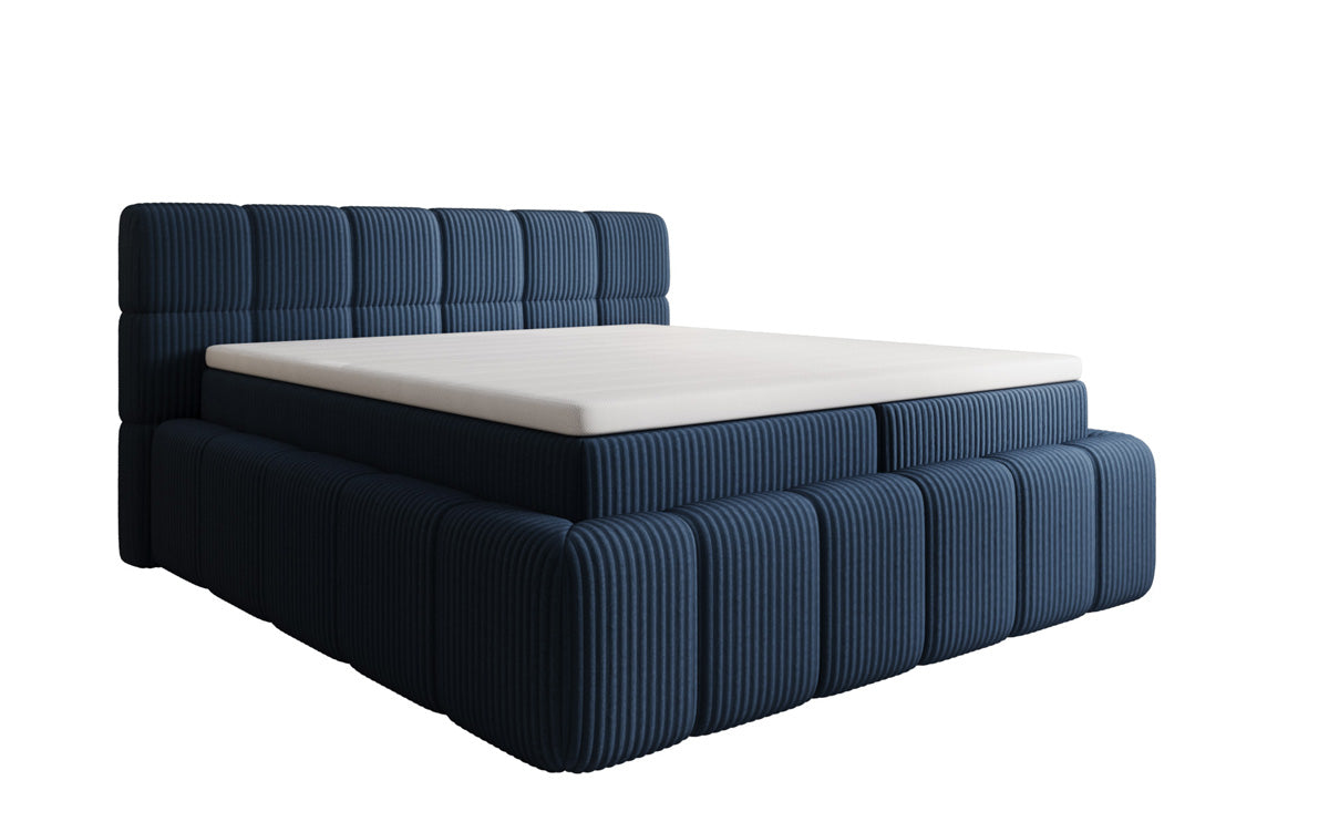 Boxspringbett Bombo a Cord mat Stauraum