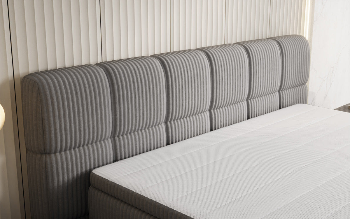 Boxspringbett Bombo a Cord mat Stauraum
