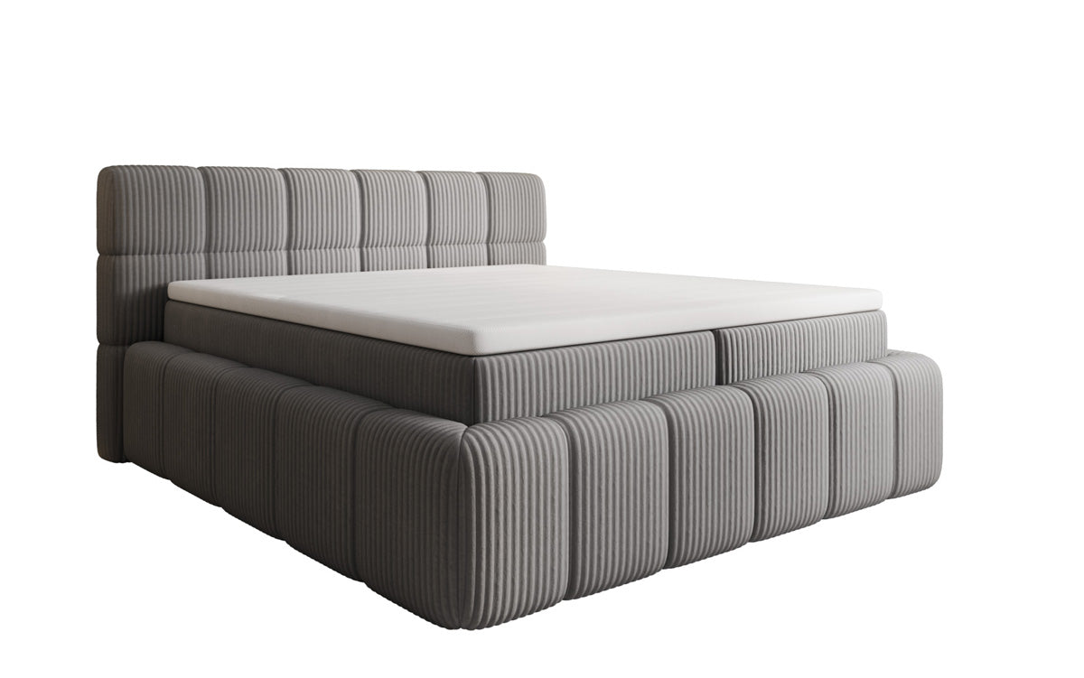 Boxspringbett Bombo a Cord mat Stauraum