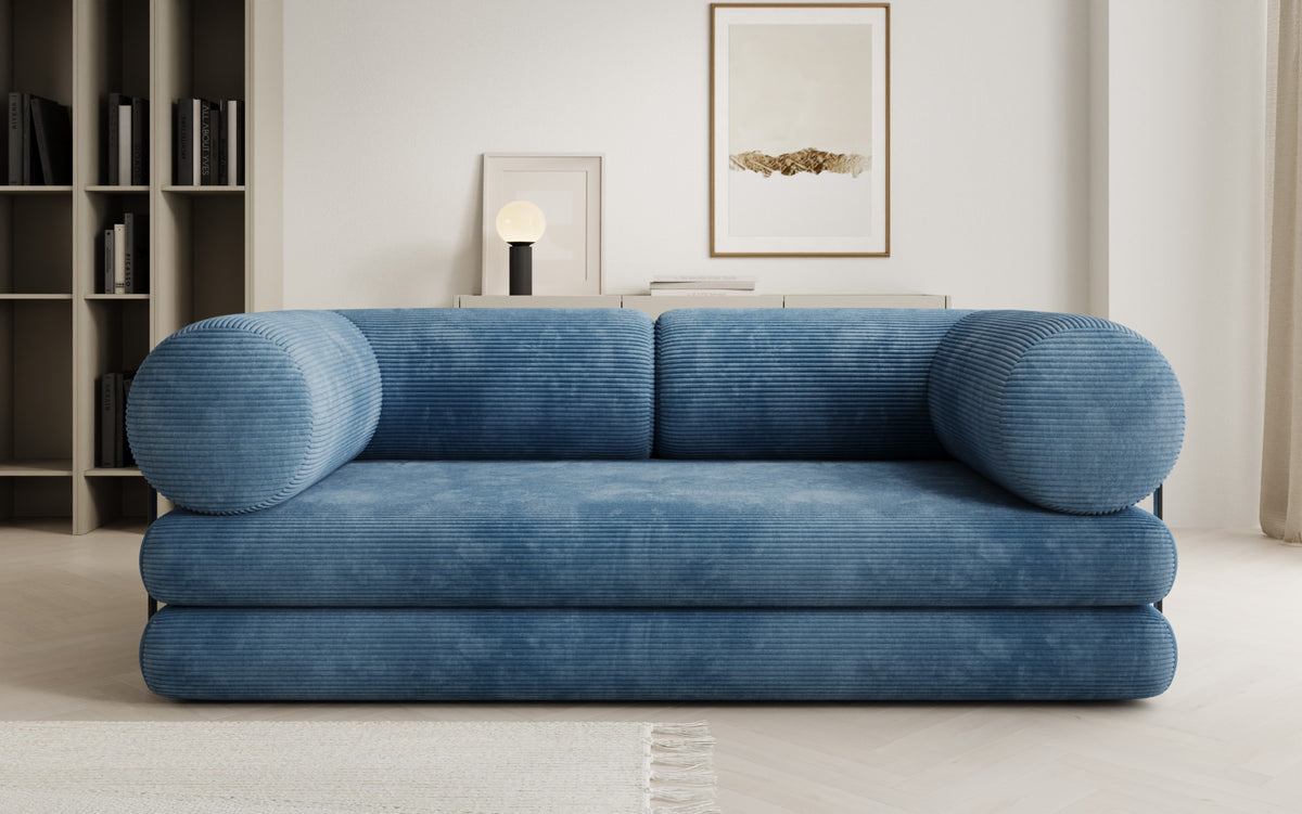 Designer-Sofa Lazy Tube 3-Sëtzer a Cord