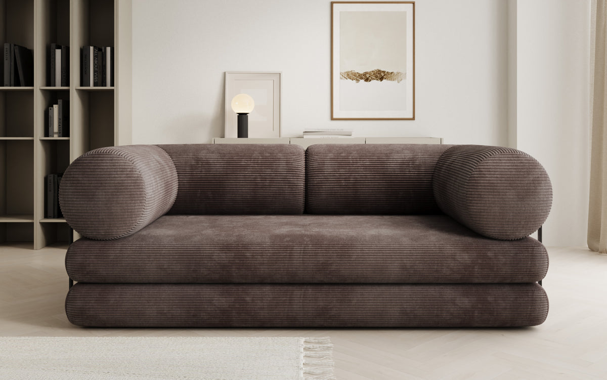 Designer-Sofa Lazy Tube 3-Sëtzer a Cord