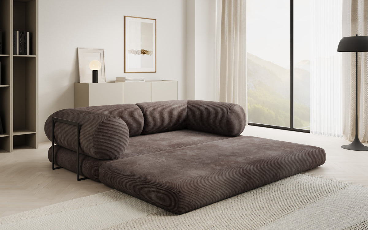 Designer-Sofa Lazy Tube 3-Sëtzer a Cord