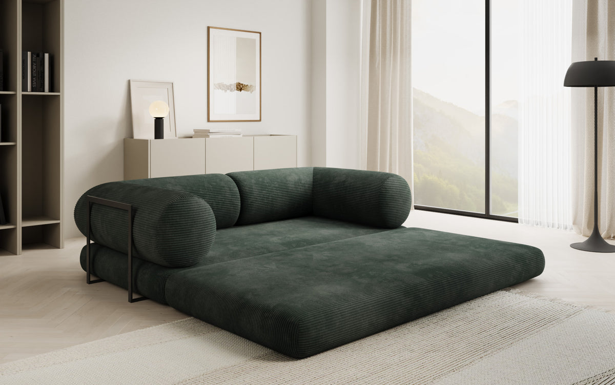 Designer-Sofa Lazy Tube 3-Sëtzer a Cord