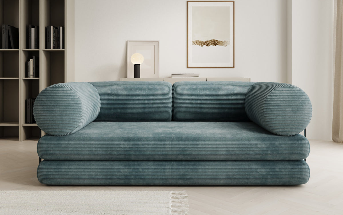 Designer-Sofa Lazy Tube 3-Sëtzer a Cord