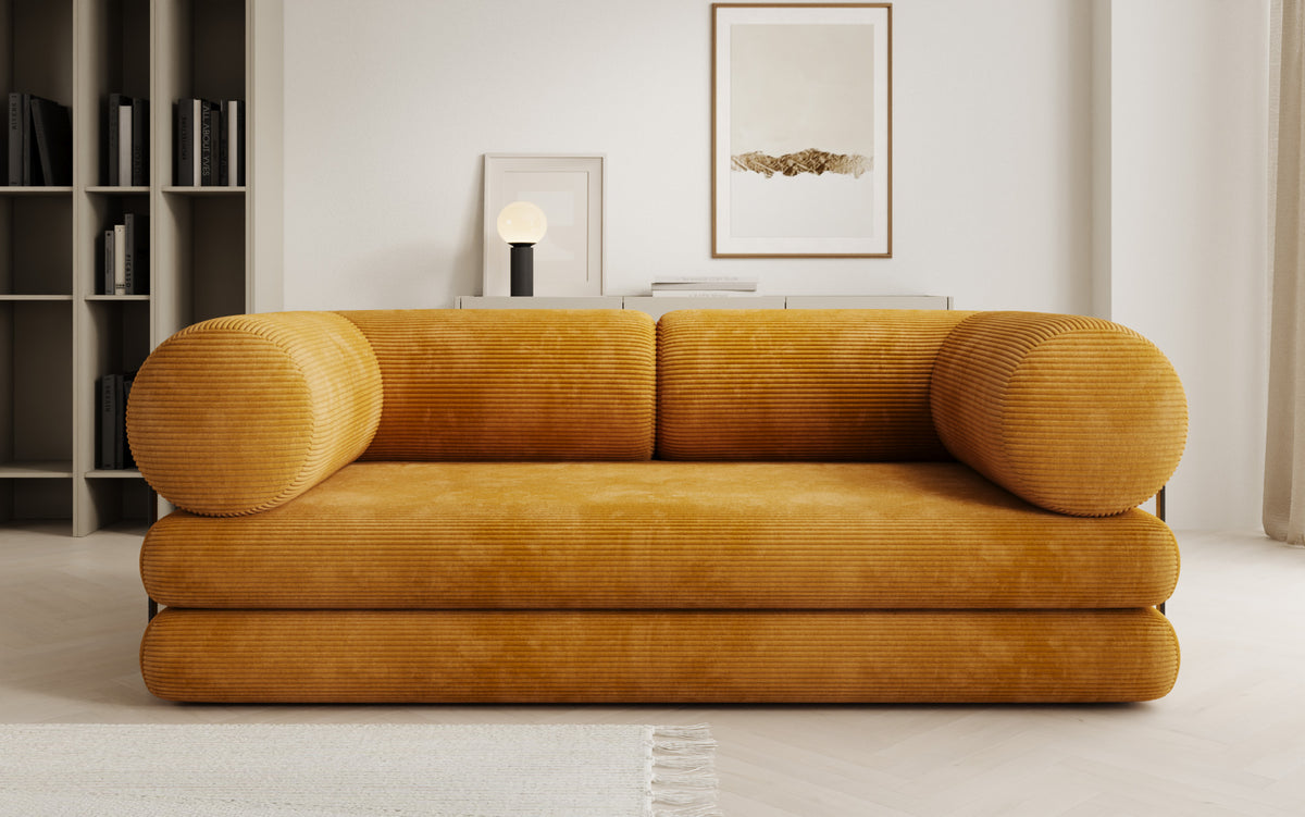 Designer-Sofa Lazy Tube 3-Sëtzer a Cord