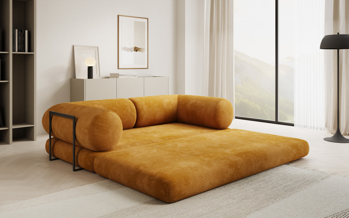 Designer-Sofa Lazy Tube 3-Sëtzer a Cord