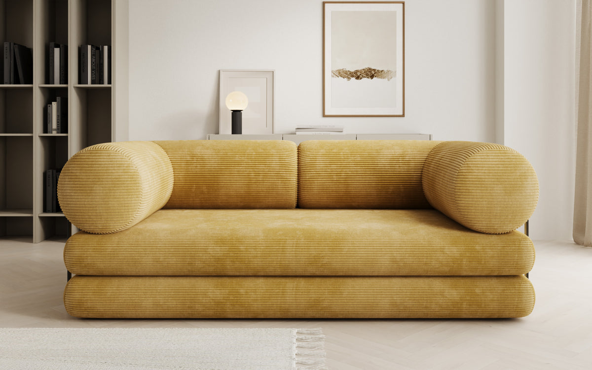 Designer-Sofa Lazy Tube 3-Sëtzer a Cord