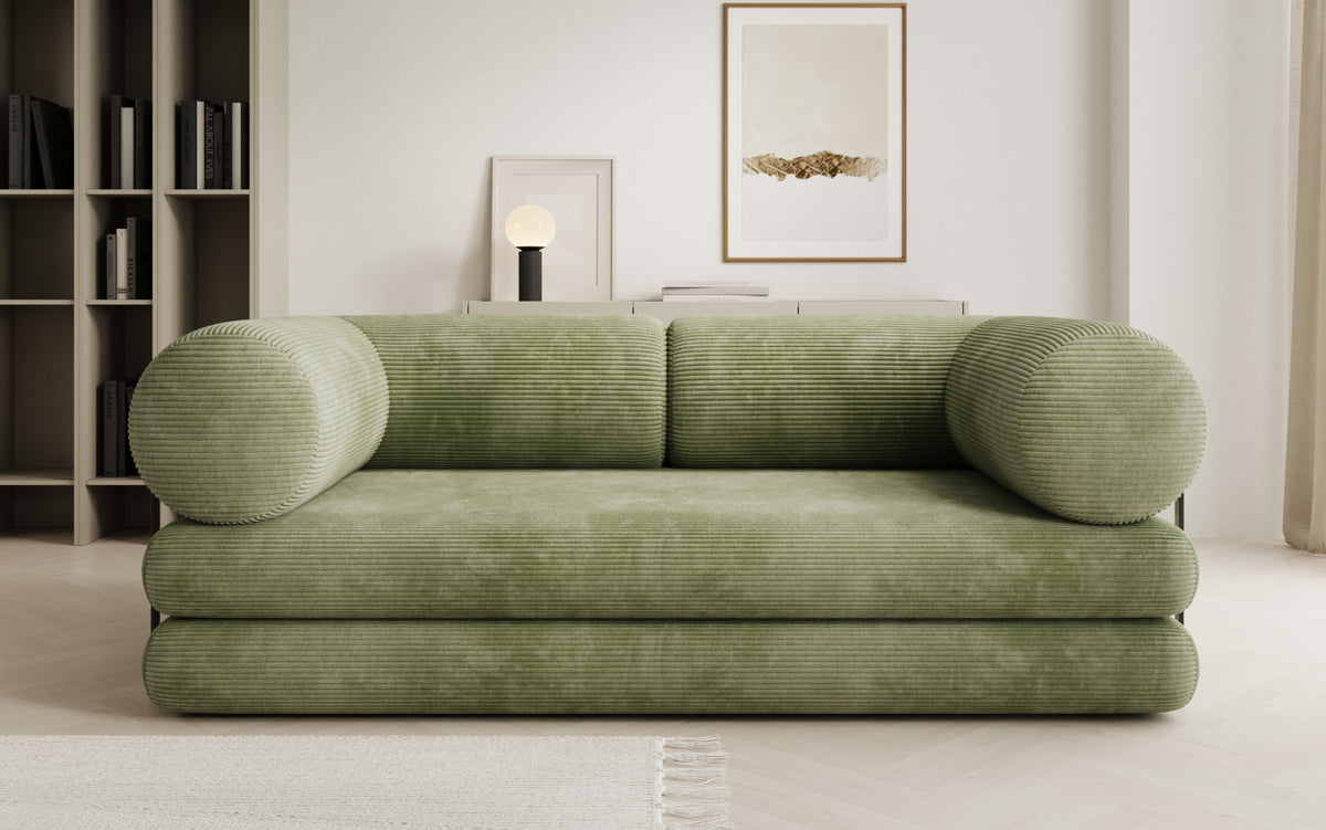 Designer-Sofa Lazy Tube 3-Sëtzer a Cord