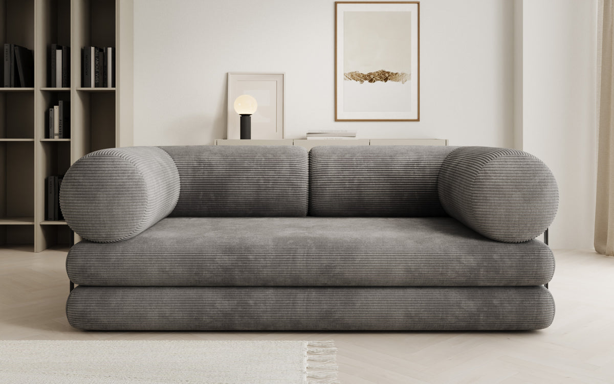 Designer-Sofa Lazy Tube 3-Sëtzer a Cord