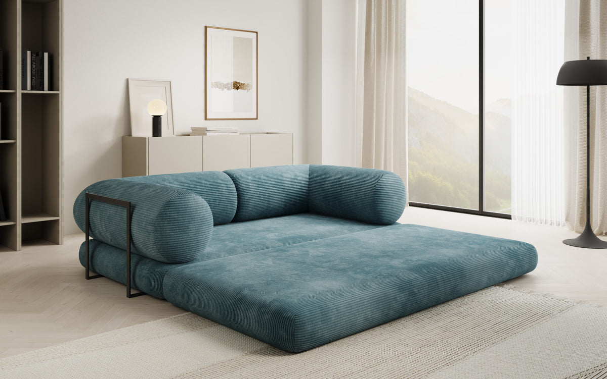 Designer-Sofa Lazy Tube 3-Sëtzer a Cord