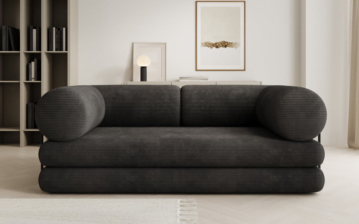 Designer-Sofa Lazy Tube 3-Sëtzer a Cord