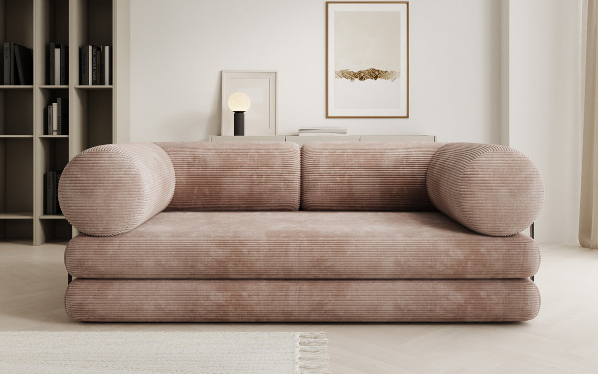 Designer-Sofa Lazy Tube 3-Sëtzer a Cord