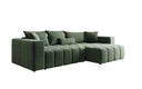 Designer-Ecksofa Momo mat Schlof- a Klappfunktioun am Strukturstoff
