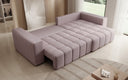 Designer-Ecksofa Momo mat Schlof- a Klappfunktioun am Strukturstoff