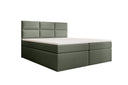 Boxspringbett Carito Bouclé mat USB an Stauraum