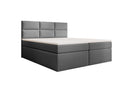 Boxspringbett Carito Bouclé mat USB an Stauraum