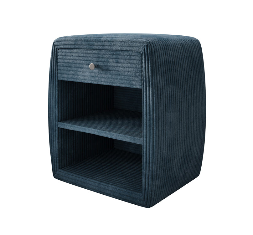 Designer Nachttisch Lilly mit USB Anschluss in Cord