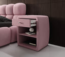 Designer Nuetstësch Lilly mat USB Uschloss a Samt