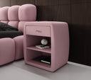 Designer Nuetstësch Lilly mat USB Uschloss a Samt