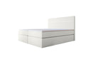 Lit boxspring Sejour Bouclé avec LED et espace de rangement