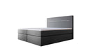 Lit boxspring Sejour Bouclé avec LED et espace de rangement